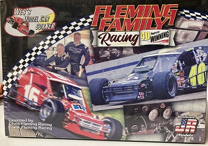 Fleming Family Asphalt Modified Racing #16 or #40 1/25th JR Salvino model car kit