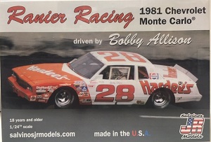 Bobby Allison #28 Hardee's 1981 Chevrolet Monte Carlo Salvinos JR Model kit