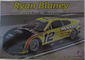 Ryan Blaney #12 2023 Menards Ford Mustang Salvino Model Car Kit
