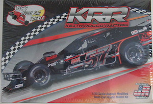 Keith Rocco #57 KRR Racing Asphalt Modified 1/25th JR Salvino model car kit