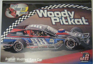 Woody Pitkat #88 1/25th 2023 Asphalt Modified racecar JR Salvino model car kit