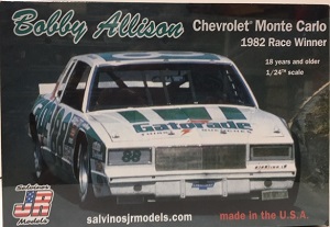 Bobby Allison #88 1/25th 1982 Gatorade Chevrolet Monte Carlo race winner plastic model kit