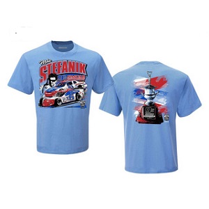 Mike Stefanik #x6 Modified and #51 Busch North Series 2021 Hall of Fame Induction t-shirt