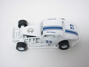 Bill Rafter #22 blue striped 1/64th scale custom built coupe modified